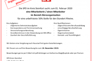 Organisationstalent gesucht